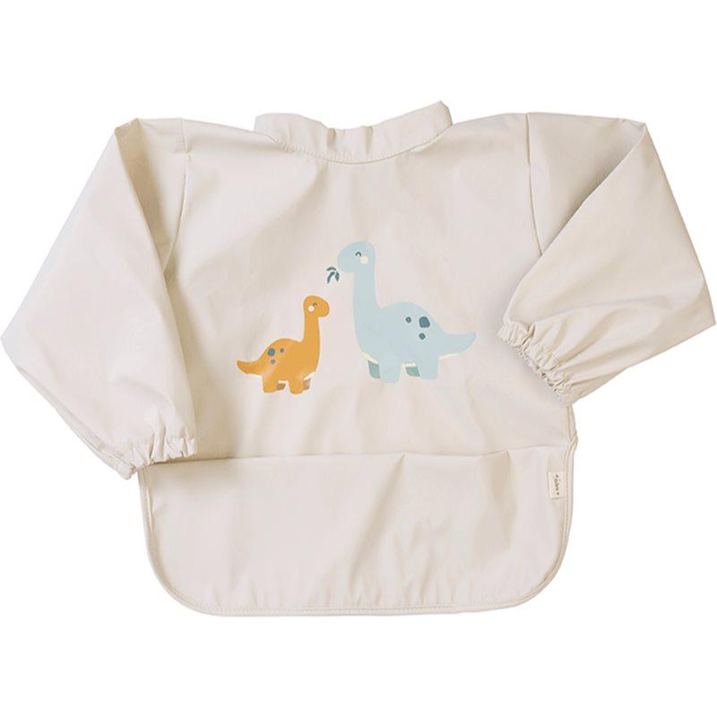 Saro Baby Waterproof Bib with Sleeves bryndák Sand 1 ks