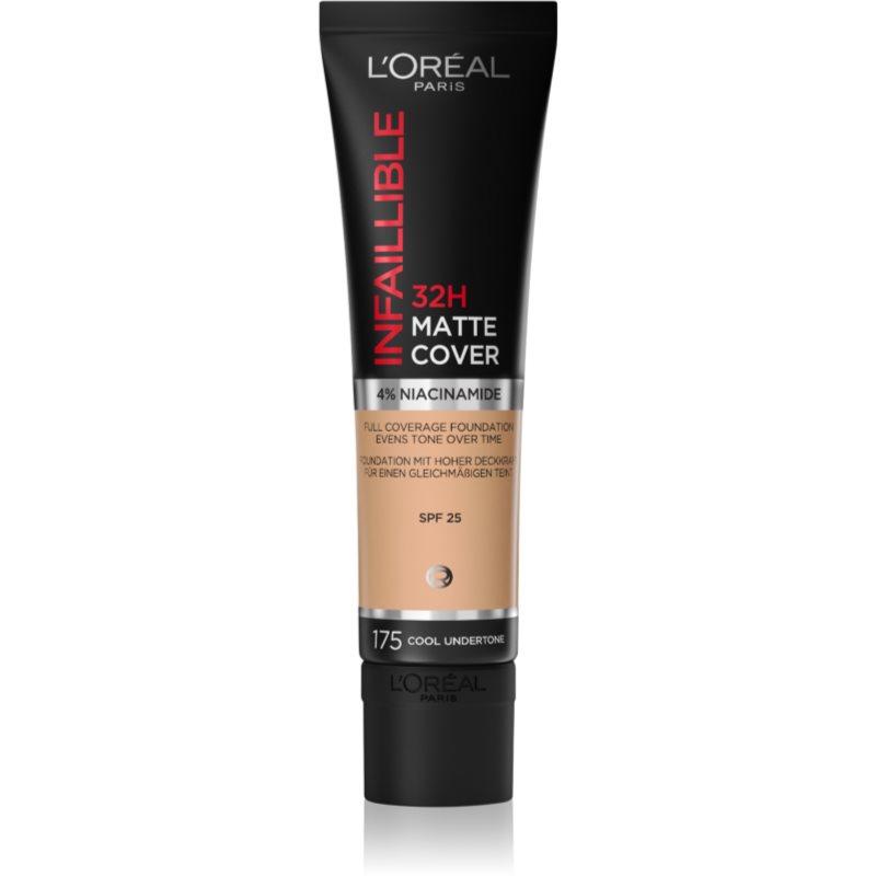 L’Oréal Paris Infallible 32H Matte Cover dlouhotrvající matující make-up SPF 25 odstín 175 (Cool Undertone) 30 ml