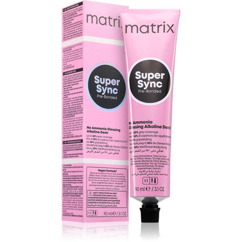 Matrix Super Sync Pre-Bonded demipermanentní barva na vlasy odstín 7CC+ Copper Copper+ Medium Brown 90 ml
