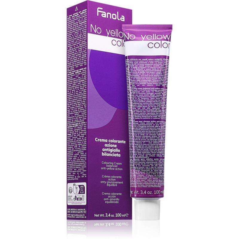 Fanola No Yellow Color barva na vlasy neutralizující žluté tóny odstín Light Ice Blonde 8.0 100 ml