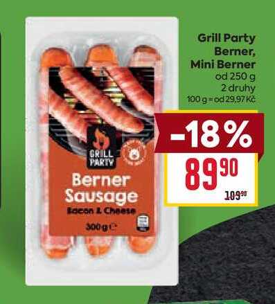 Grill Party Berner, Mini Berner od 250 g