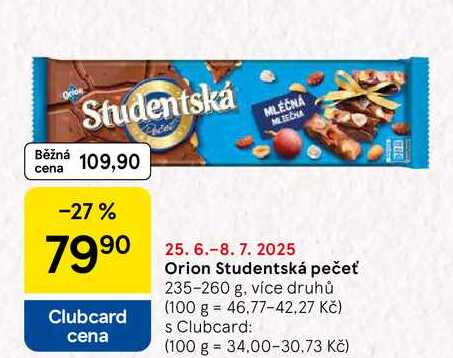 Orion Studentská pečeť, 235-260 g, více druhů