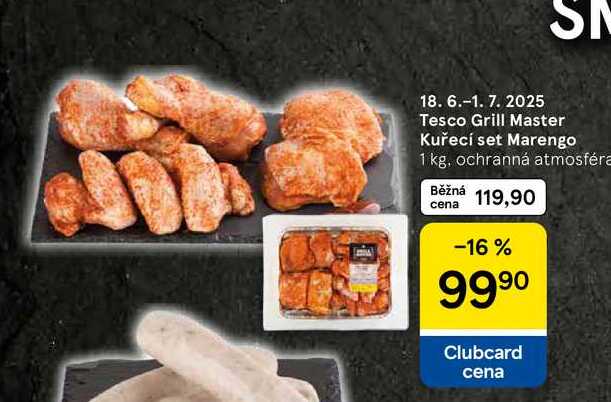 Tesco Grill Master Kuřecí set Marengo, 1 kg 