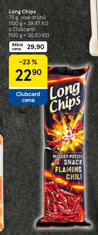 Long Chips, 75 g, více druhů  