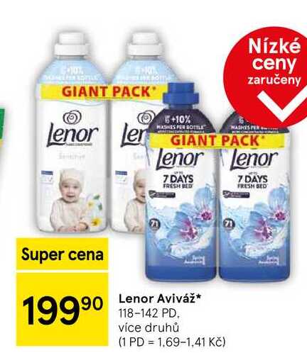 Lenor Aviváž, 118-142 PD
