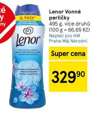 Lenor Vonné perličky, 495 g, více druhů  