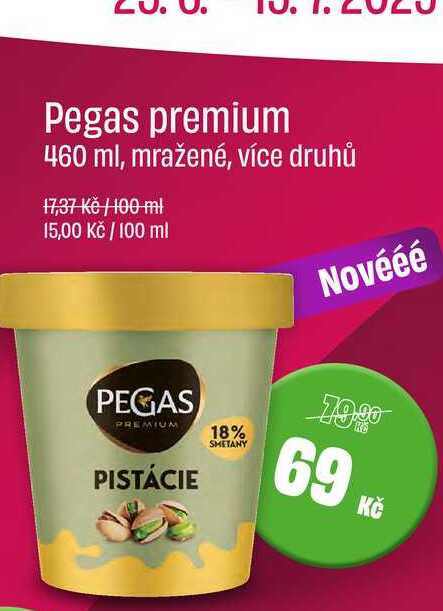 Pegas premium 460 ml, mražené, více druhů 
