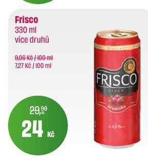 Frisco 330 ml více druhů, plech