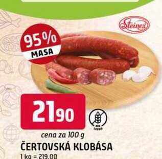 ČERTOVSKÁ KLOBÁSA 100g