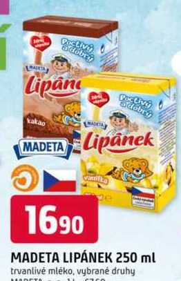 MADETA LIPÁNEK 250 ml trvanlivé mléko