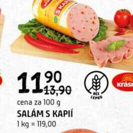 Salám s kaplí 100g