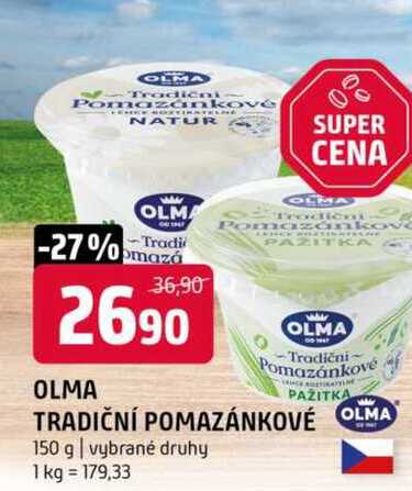 Olma tradiční pomazánkové 150 g vybrané druhy 