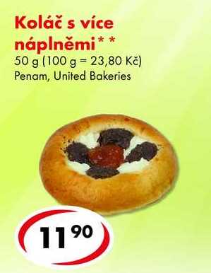 Koláč s více náplněmi, 50 g