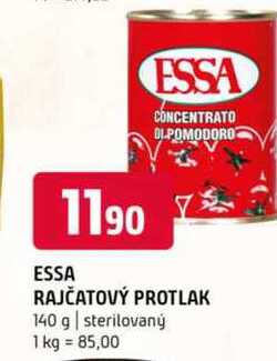 ESSA rajčatový protlak 140 g sterilovaný