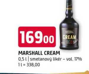Marshall cream 0,5l smetanový likér vol. 17%