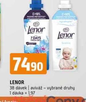 Lenor aviváž vybrané druhy