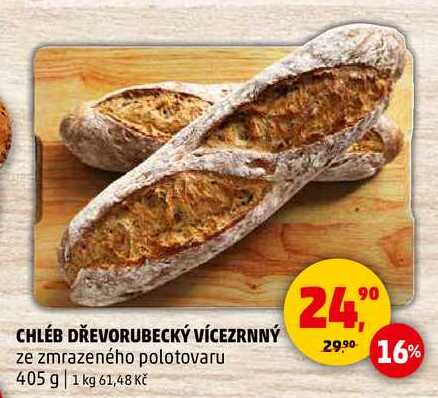 CHLÉB DŘEVORUBECKÝ VÍCEZRNNÝ, 405 g 