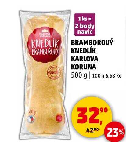 BRAMBOROVÝ KNEDLÍK KARLOVA KORUNA, 500 g