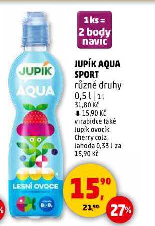 JUPÍK AQUA SPORT různé druhy, 0,5 l