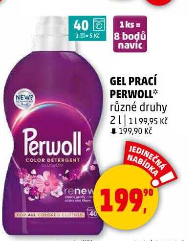 GEL PRACÍ PERWOLL různé druhy, 2 l
