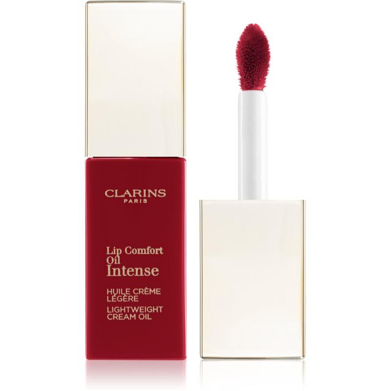 Clarins Lip Comfort Oil Intense olejový lesk na rty s vyživujícím účinkem odstín 07 Intense Red 6 ml