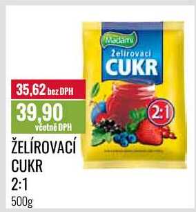 ŽELÍROVACÍ CUKR 2:1 500g 