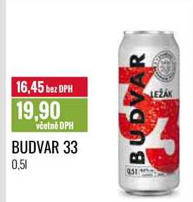 BUDVAR 33 0,5l