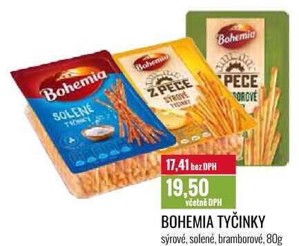 BOHEMIA TYČINKY 80g