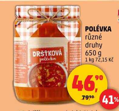 POLÉVKA různé druhy, 650 g 