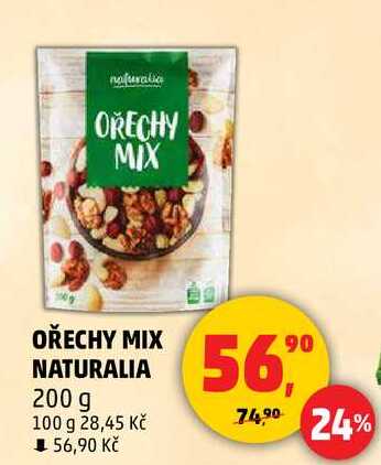 OŘECHY MIX NATURALIA, 200 g 