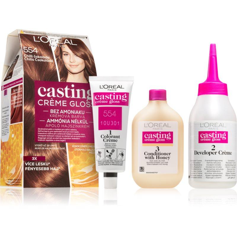L’Oréal Paris Casting Creme Gloss barva na vlasy odstín 554 Spicy Chocolates 1 ks
