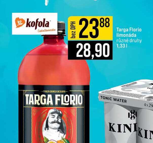 Targa Florio limonáda různé druhy 1,33l