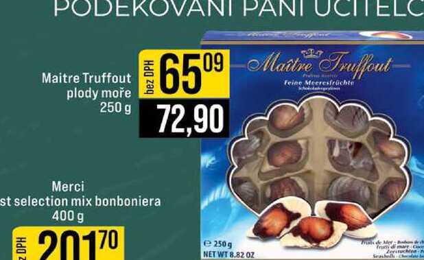 Maitre Truffout plody moře 250g