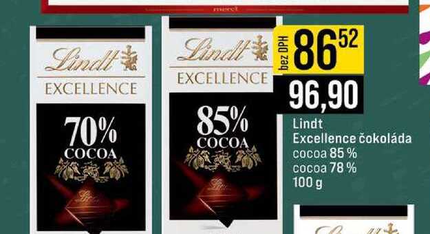 Lindt Excellence čokoláda cocoa 85% cocoa 78% 100 g 