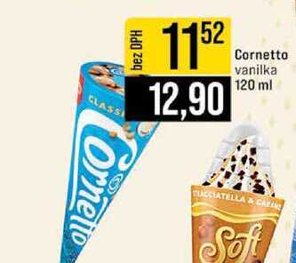 Cornetto vanilka 120 ml