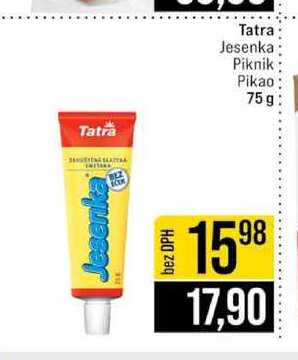 Tatra Jesenka Piknik Pikao 75 g 