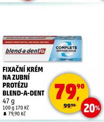 FIXAČNÍ KRÉM NA ZUBNÍ PROTÉZU BLEND-A-DENT 47 g 