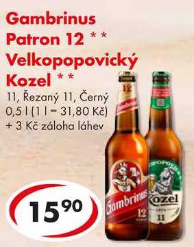 Gambrinus Patron 12, 0,5 l