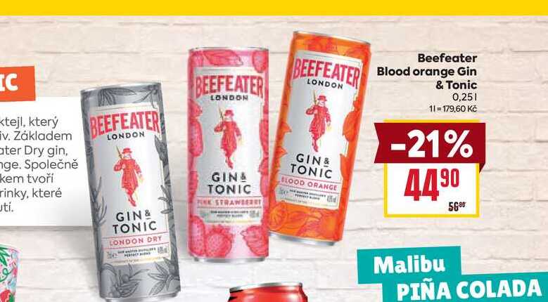 Beefeater Blood orange Gin & Tonic 0,25l