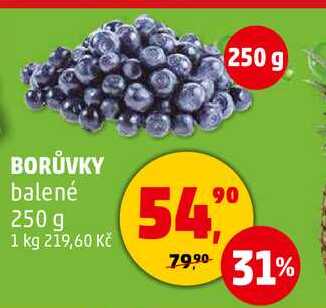 BORŮVKY balené, 250 g 