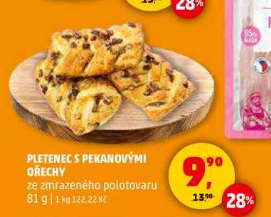 PLETENEC S PEKANOVÝMI OŘECHY, 81 g