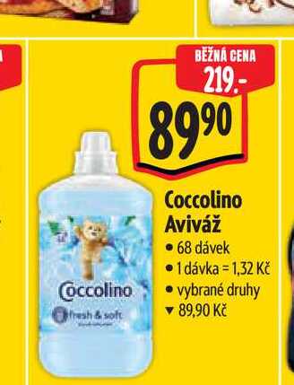   Coccolino Aviváž  68 dávek 