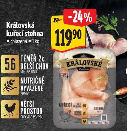 Královská kuřecí stehna  1 kg