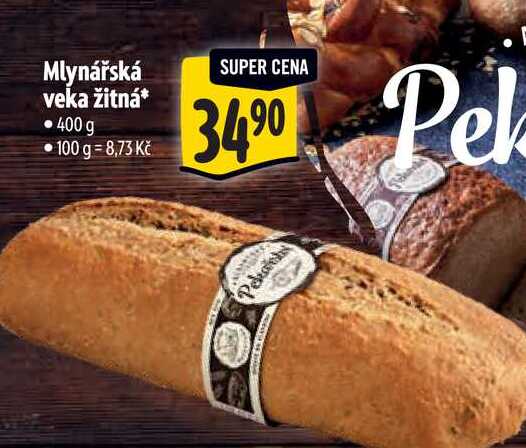 Mlynářská veka žitná  400g  