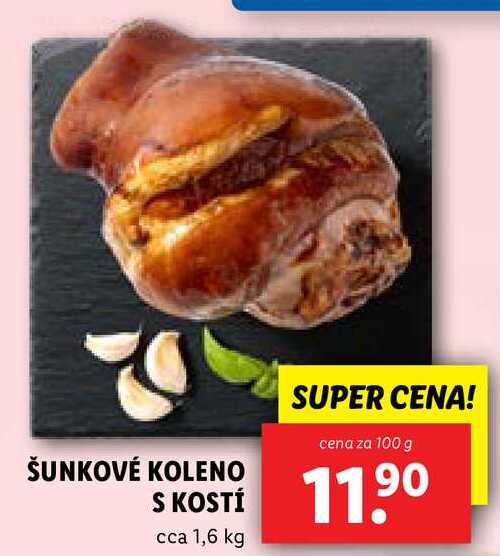 ŠUNKOVÉ KOLENO S KOSTÍ, cena za 100 g