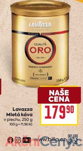 Lavazza Mletá káva v plechu, 250 g