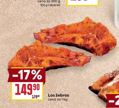 Los žebros cena za 1 kg 