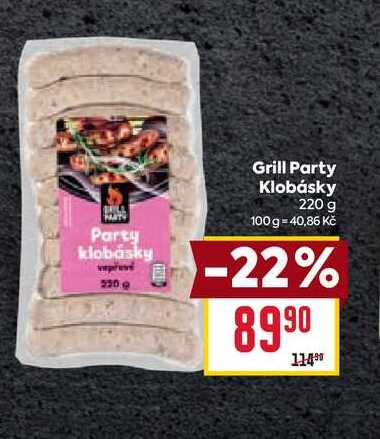 Grill Party Klobásky 220 g
