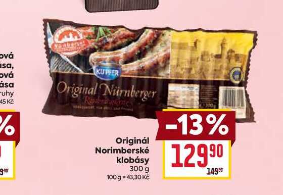 Originál Norimberské klobásy 300 g