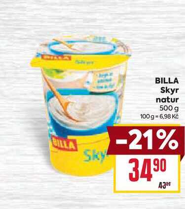 BILLA Skyr natur 500 g